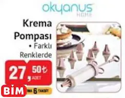 OKYANUS HOME KREMA POMPASI